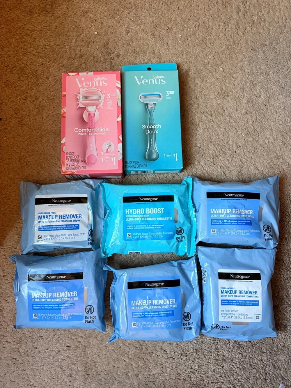 Gillette Venus Women’s Razors - Pink & Teal Handles